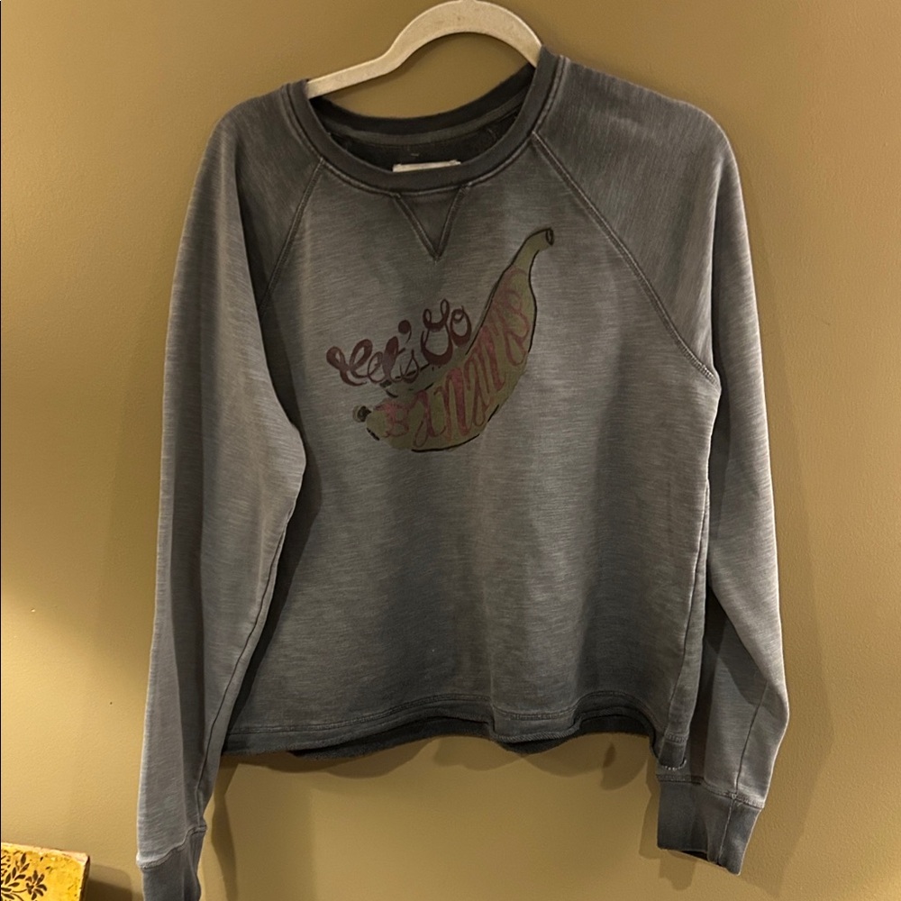 Women's Washed Slate Graphic Crewneck Sweatshirt